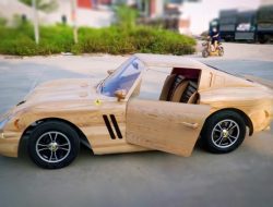 Видео: посмотрите на деревянную копию Ferrari 250 GTO с электромотором от картинга