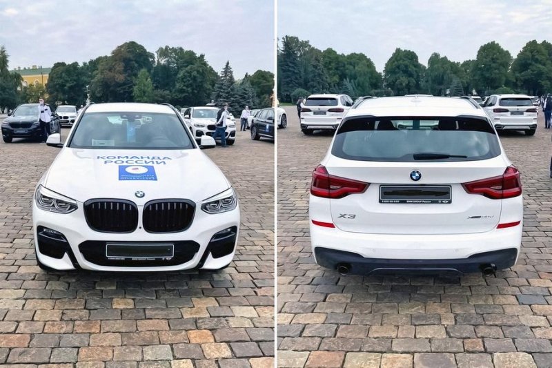 BMW X3, вчера подаренный призеру Олимпийский игр, уже перепродали в Москве