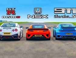 Дрэг-гонка: Honda NSX и Nissan GT-R против Porsche 911