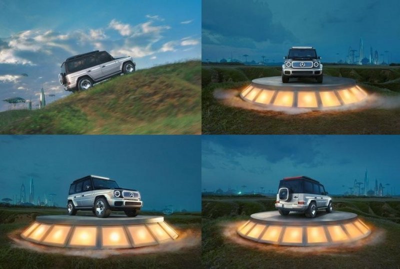Электрический Mercedes-Benz G-Class рассекречен до премьеры