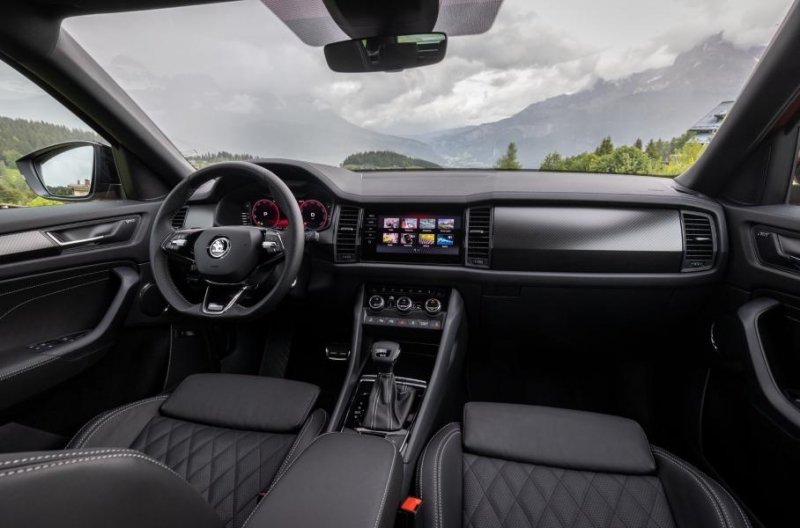 Раскрыта стоимость самых дорогих версий обновленного Skoda Kodiaq в России