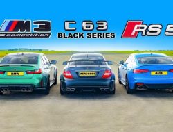 Дрэг-гонка: новая BMW M3 против Mercedes-Benz C63 AMG и Audi RS5