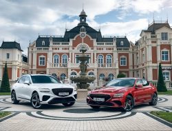 Сладкая парочка: тест-драйв кроссовера Genesis GV70 и седана G70