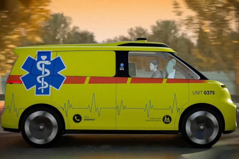 Видео: Volkswagen хочет превратить ID.Buzz в «скорую» без водителя