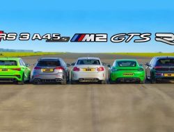 Дрэг-гонка: новая Audi RS 3 против AMG A 45 S, BMW M2, Golf R и Porsche 718