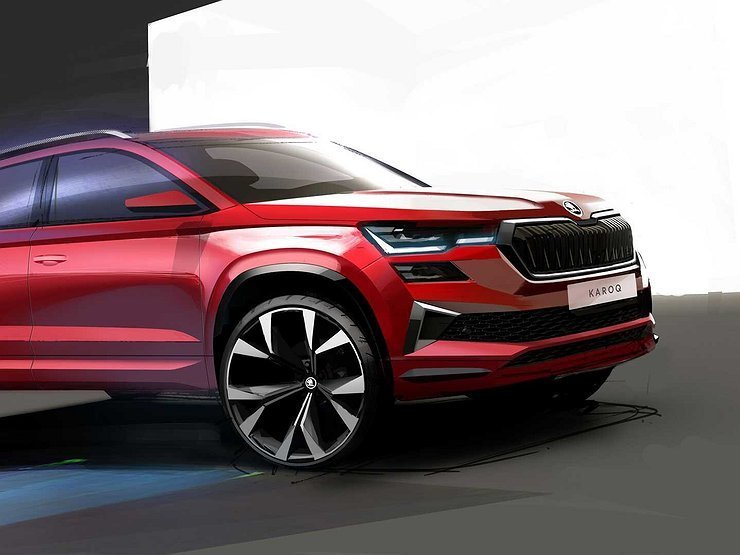 Каким станет после обновления кроссовер Skoda Karoq