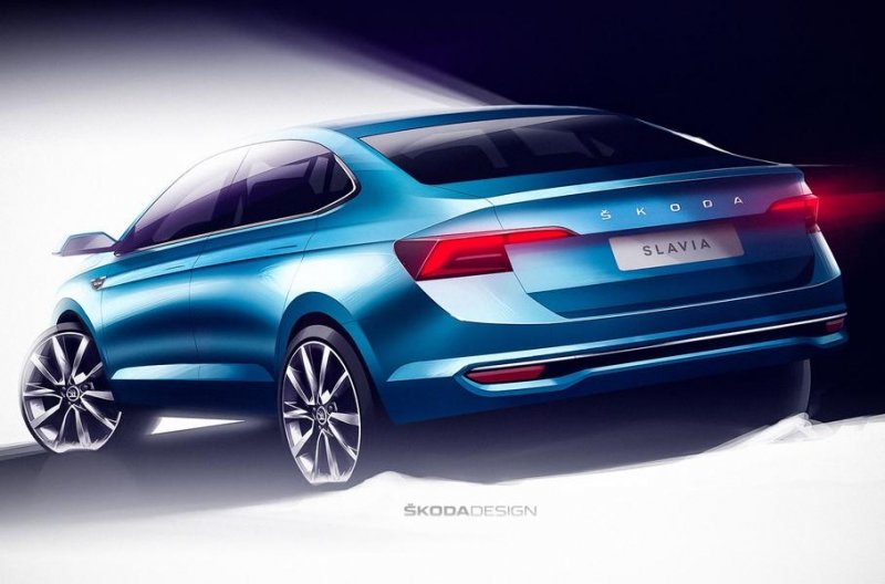 Skoda показала первые изображения бюджетного седана Slavia
