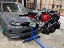 В Subaru Impreza WRX STI установили 1000-сильный мотор V12