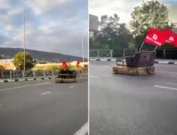 Видео: мужчина проехался по улицам Сочи на самоходном диване с ДВС. Его оштрафовали за езду непристегнутым