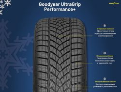 Goodyear представила новые зимние шины UltraGrip Performance+