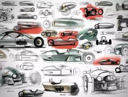 Morgan показал эскизы нового трицикла 3 Wheeler