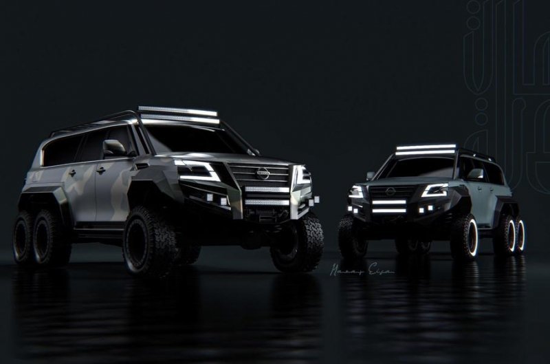 Nissan Patrol могут превратить в шестиколесного «монстра»