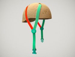 Посмотрите на велосипедный шлем из грибов и сена, который растет вместе с головой владельца