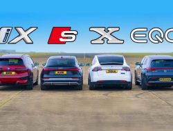 Дрэг-гонка: Tesla против Audi e-tron, BMW iX и Mercedes-Benz EQC