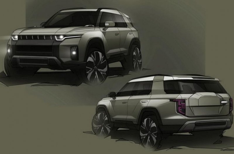 Новый электрокроссовер SsangYong лишился камуфляжа