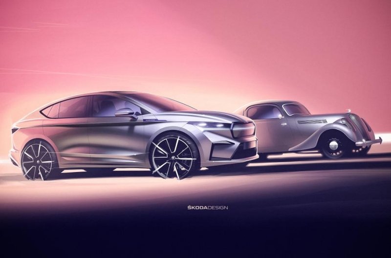 Skoda рассекретила внешность нового кросс-купе Enyaq Coupe iV