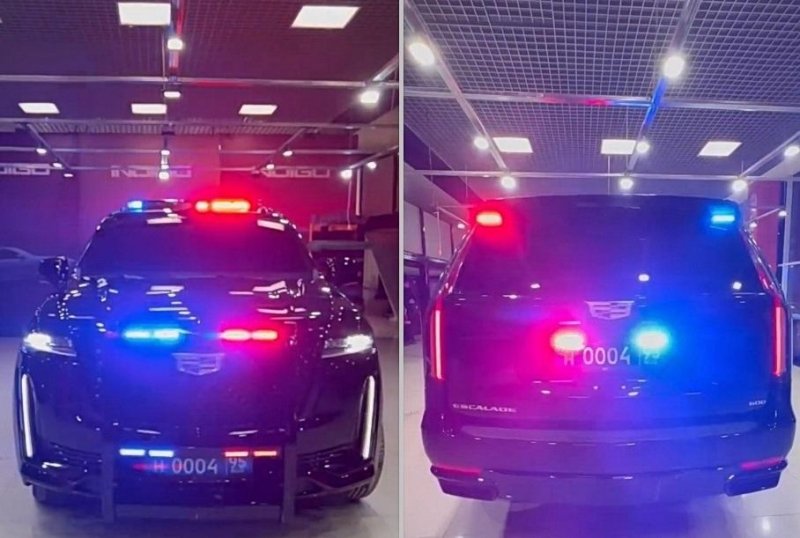 Видео: полиция Чечни получила три новых Cadillac Escalade