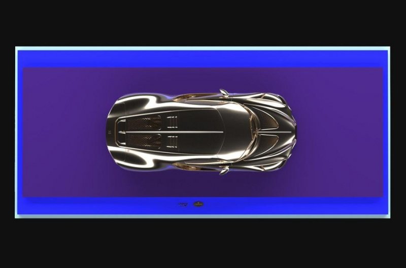 Посмотрите на модельку самого дорогого Bugatti, сделанную из чистого золота