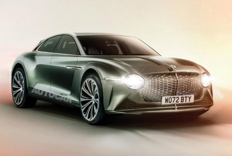 Стала известна стоимость первого электрокар Bentley с функцией автоматической зарядки