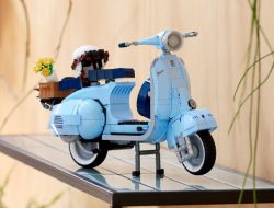 Видео: винтажный скутер Vespa середины прошлого века теперь можно собрать из Lego