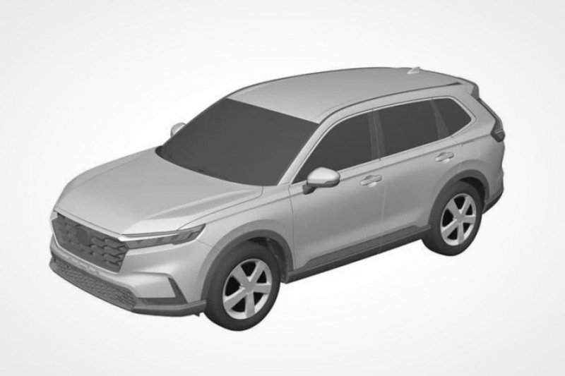 Внешность новой Honda CR-V раскрыли на патентом изображении