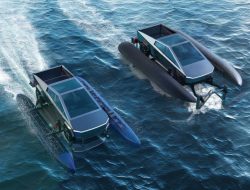 Запатентован тюнинг-кит, превращающий Tesla Cybertruck в катамаран