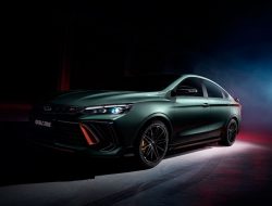 Geely показал внешность нового седана на базе кроссовера Coolray