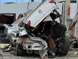 Опубликовано видео взрыва автомобиля с газовым баллоном во время заправки