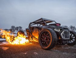 Багги Polaris RZR превратили в «огнедышащий» рэт-род