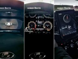 Цифровую «приборку» и планшет новой Lada Vesta показали на видео