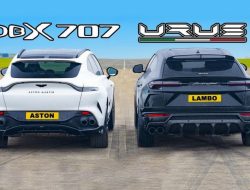 Дрэг-гонка: новый Aston Martin DBX707 против Lamborghini Urus