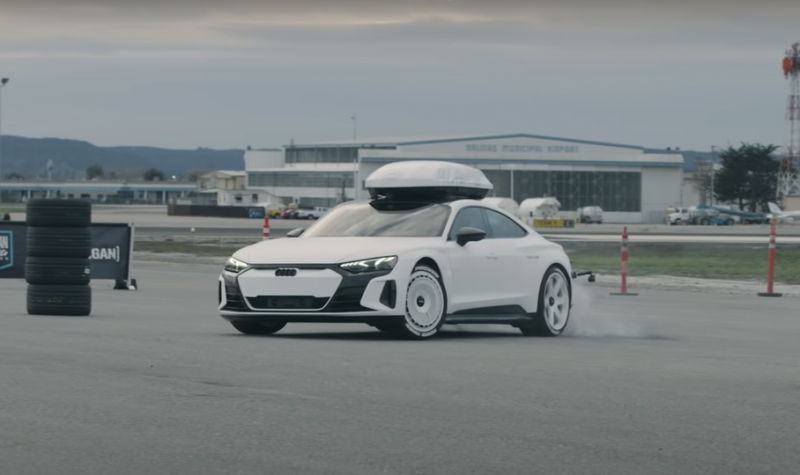 Кен Блок впервые устроил дрифт на Audi RS e-tron GT