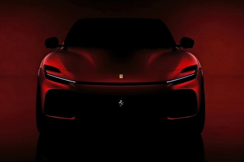 Появилось первое официальное изображение суперкроссовера Ferrari Purosangue