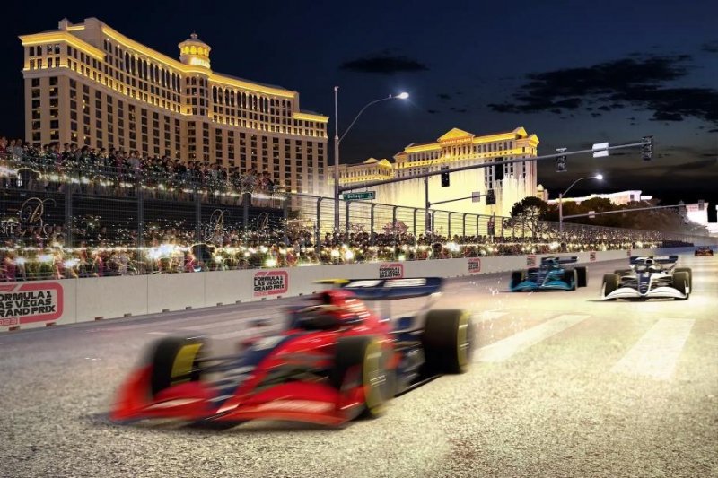 Посмотрите на новую трассу для ночной гонки Формулы-1 в Лас-Вегасе