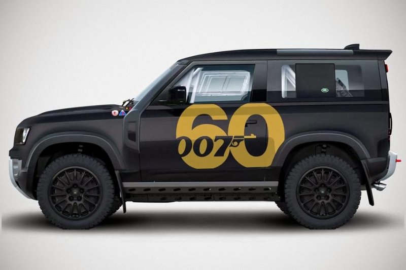 Посмотрите на раллийный Land Rover Defender с ливреей, посвященной Джеймсу Бонду