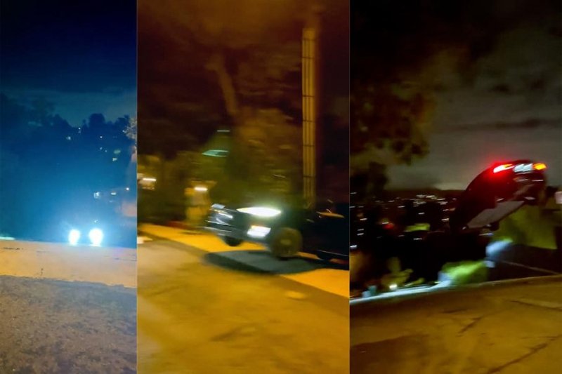 Видео: водитель Tesla Model 3 активировал в электрокаре «режим полета»