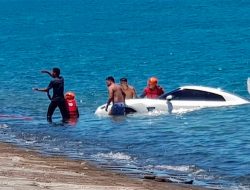 Спорткар Nissan GT-R утонул в море из-за невнимательности водителя