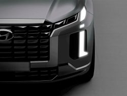 Hyundai впервые показал внешность обновленного кроссовера Palisade