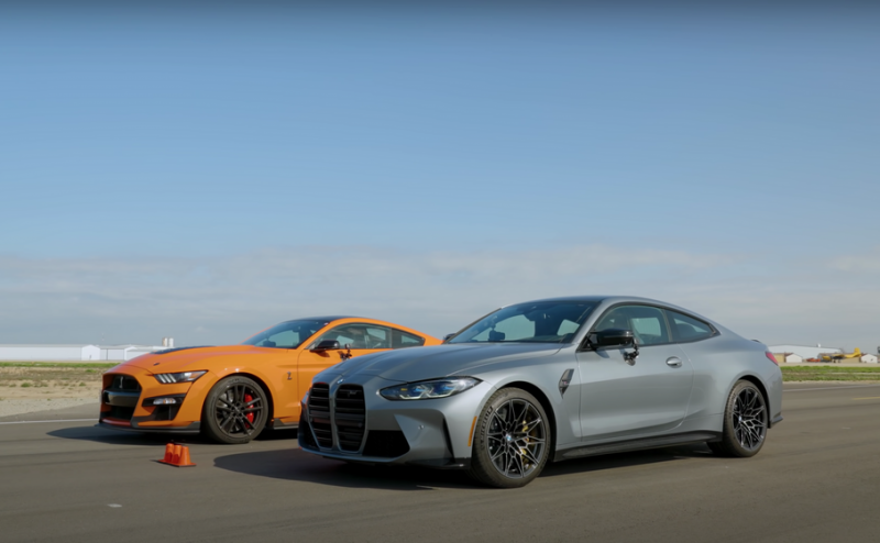 BMW M4 и Shelby GT500 сравнили в гонке по прямой