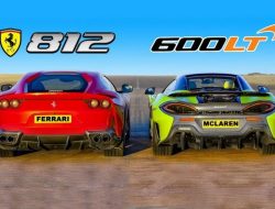 Дрэг-гонка: McLaren 600LT против Ferrari 812 Superfast