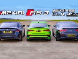 Дрэг-гонка: новая Audi RS 3 против BMW M240i и Mercedes-AMG CLA