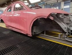 Ford Mustang Mach-E по ошибке покрасили в розовый цвет
