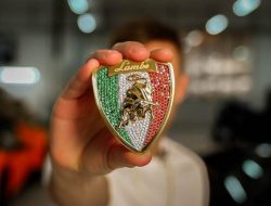 Посмотрите на бриллиантовый шильдик Lamborghini за 3 млн рублей