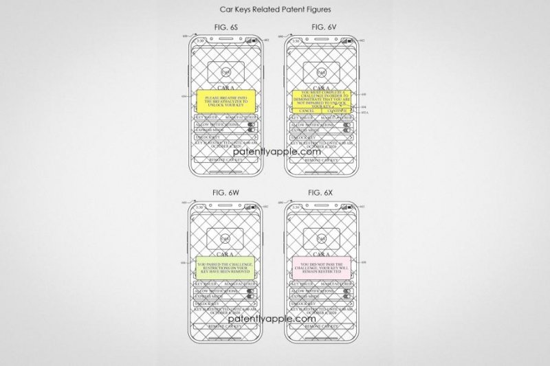Apple запатентовала алкозамок для своего первого автомобиля