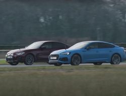 BMW i4 M50 и Audi RS 5 Sportback сравнили в гонке по прямой