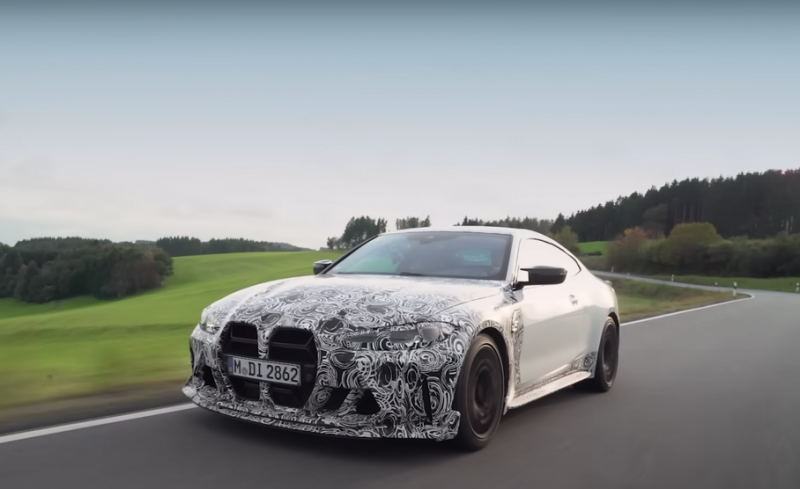 BMW показала новую M4 CSL в движении