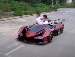 Lamborghini V12 Vision Gran Turismo превратили в деревянный электромобиль