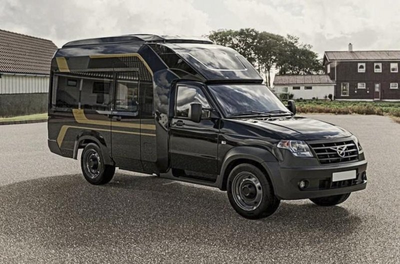 УАЗ показал дом на колесах с кухней, кроватью и душем