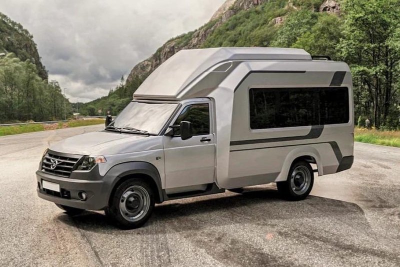 УАЗ показал дом на колесах с кухней, кроватью и душем