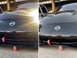 Банка газировки оказалась прочнее бампера Nissan 370Z